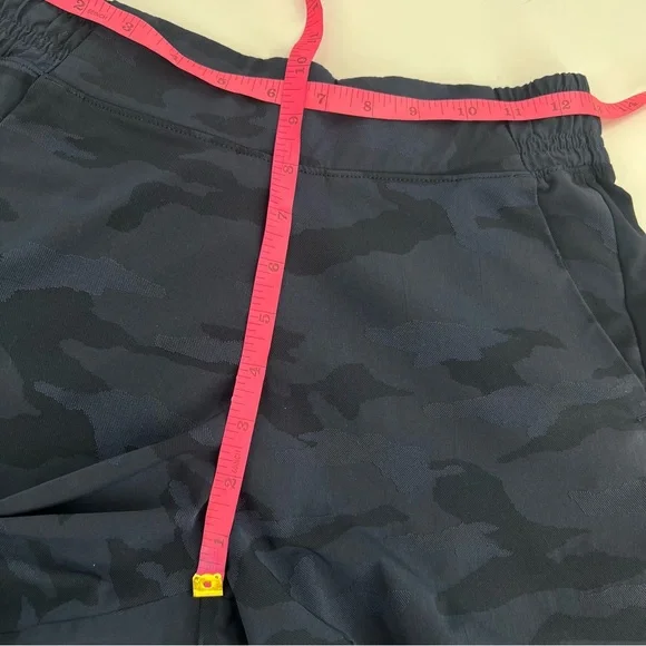 Athleta Brooklyn texturized Camo Jogger blue sz 2 - Picture 5 of 6